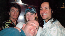 Al with Steve Augeri and Ross Vallory (of Journey) on Carnival's Rock and Roll Cruise.